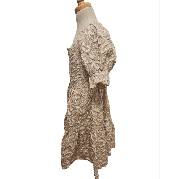 EUC NWOT | Girl's Knee-Length Creme & White Dress | Size: 10-11 - Picture 2 of 9